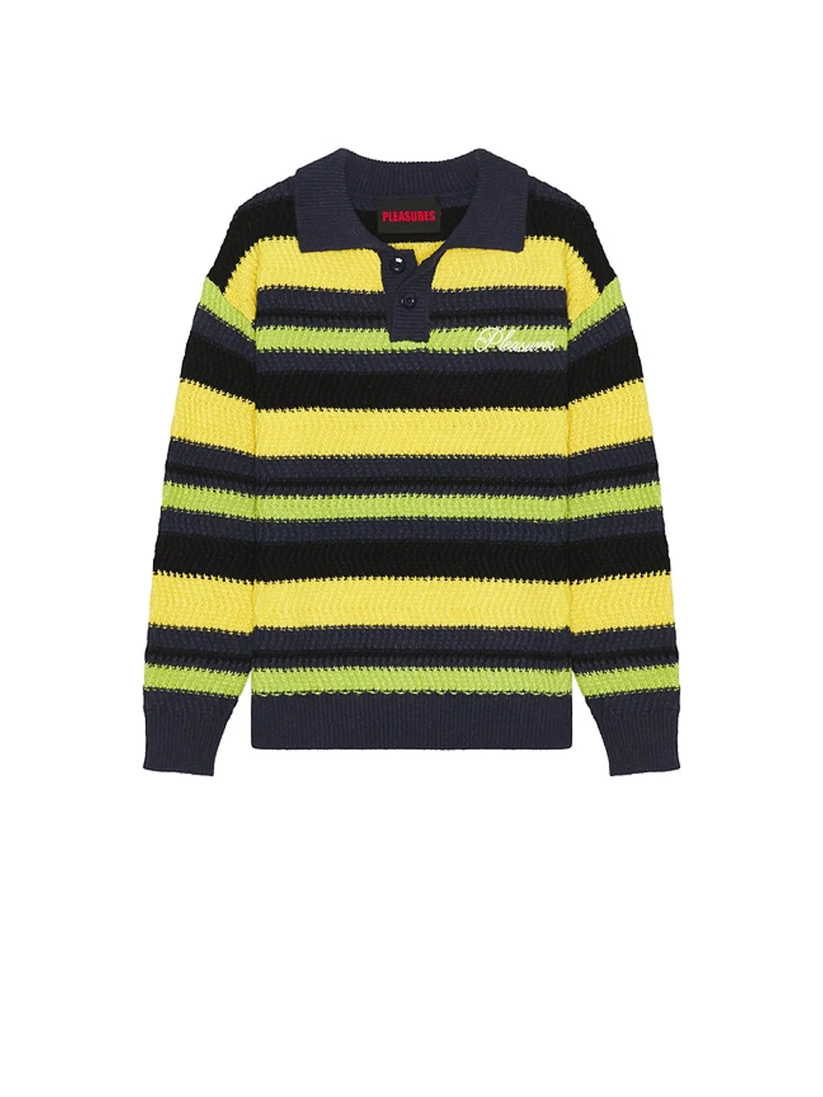 Pleasures COOPER ポロセーター - Yellow,Blue. - 画像4