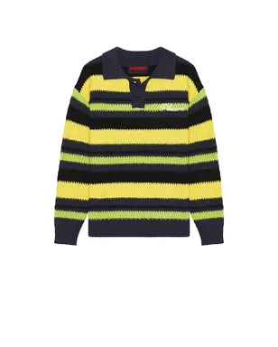 Pleasures COOPER ポロセーター - Yellow,Blue. - サムネイル4