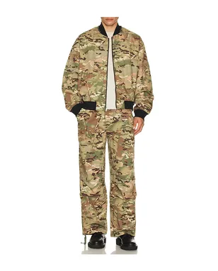 Pleasures GEM CAMO ボンバー - Green,Orange. - サムネイル2