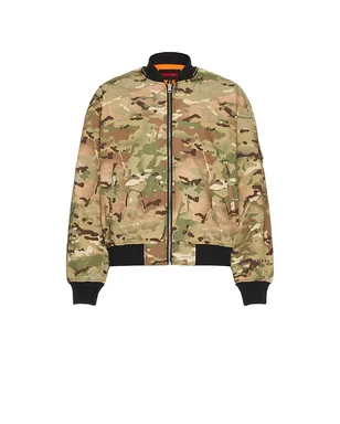 Pleasures GEM CAMO ボンバー - Green,Orange. - サムネイル3