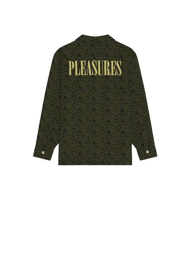 Pleasures Pleasures LEAF ジッパーシャツの商品画像