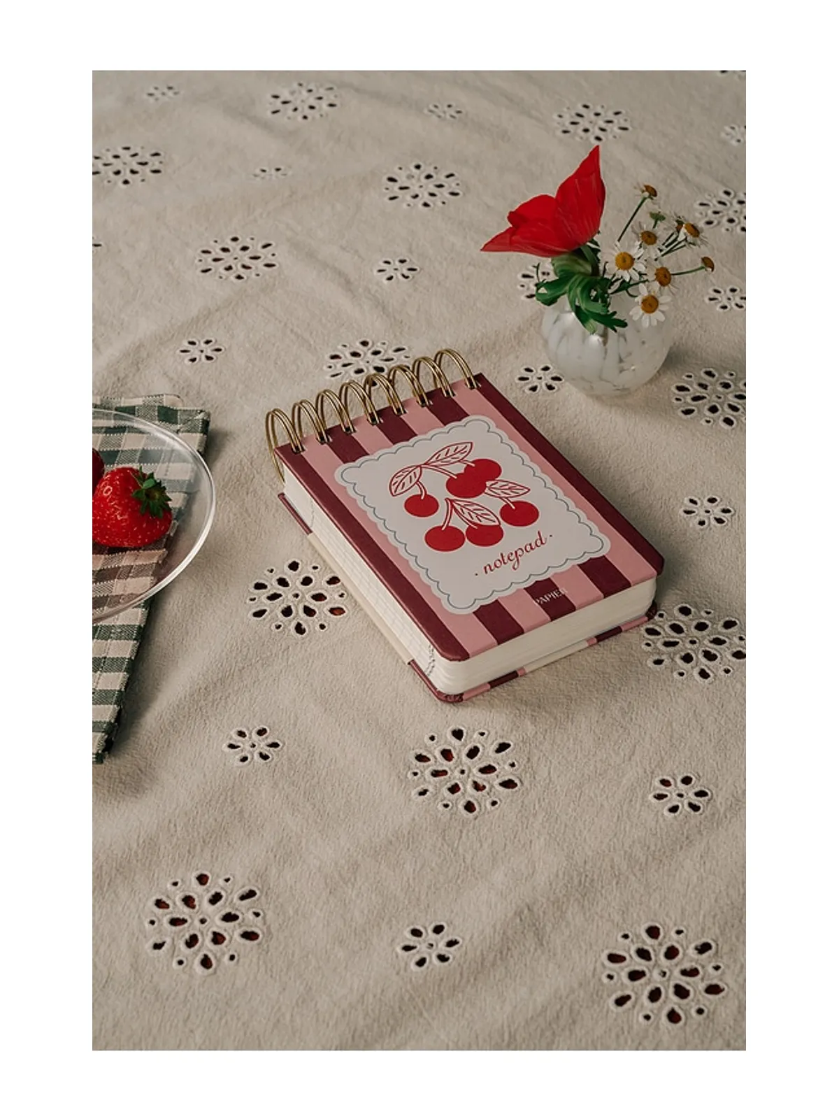 Papier Very Cherry Spiral Notepad - 画像5
