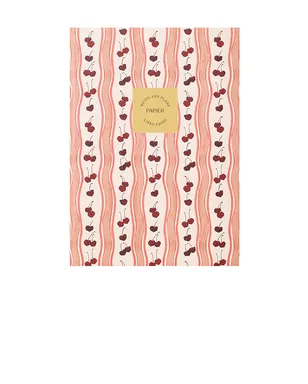 Papier CHERRY WAVE SOFT COVER LINED NOTEBOOK チェリーウェーブ ソフトカバー 罫線入りノート - サムネイル1