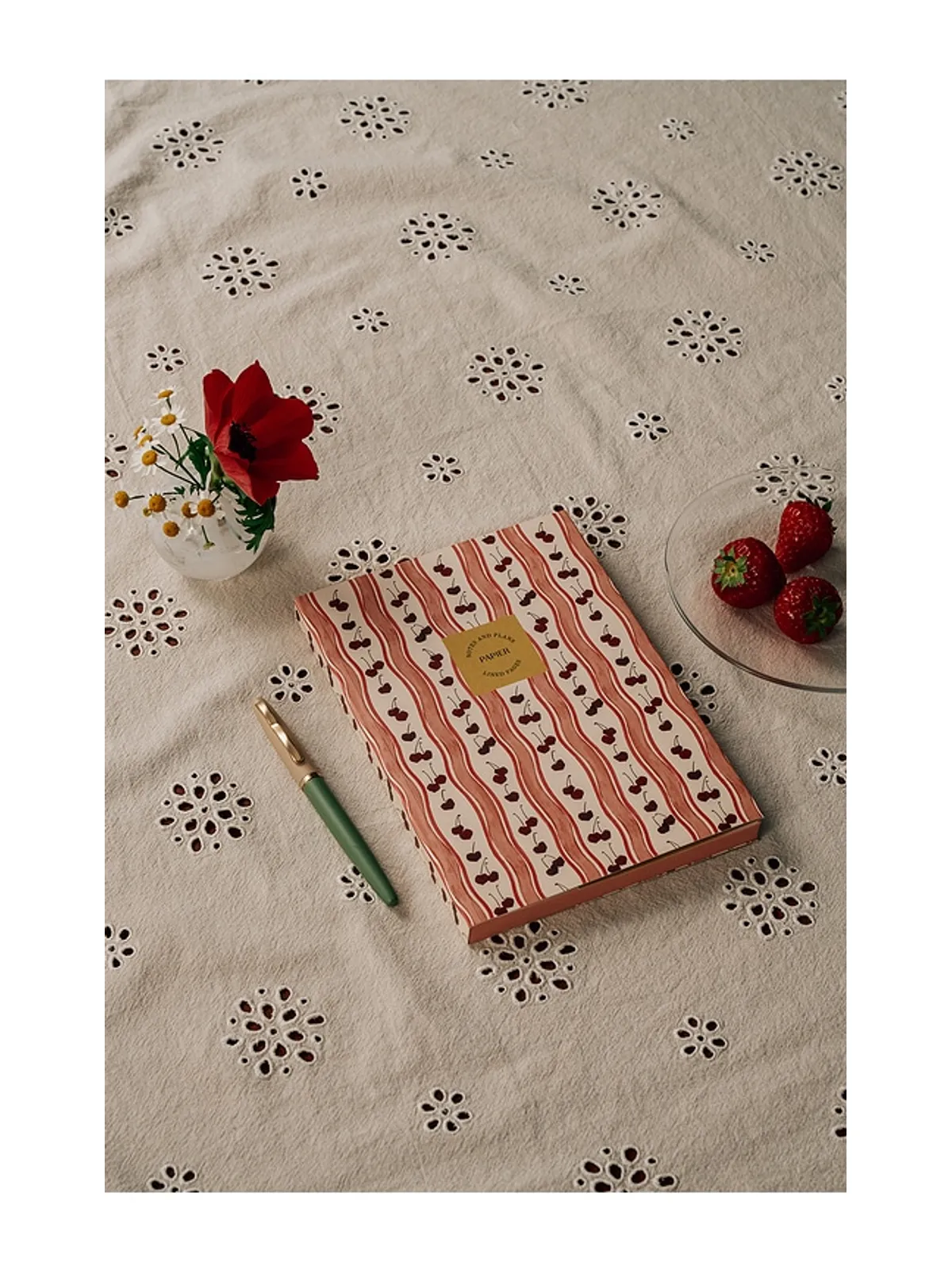 Papier CHERRY WAVE SOFT COVER LINED NOTEBOOK チェリーウェーブ ソフトカバー 罫線入りノート - 画像5