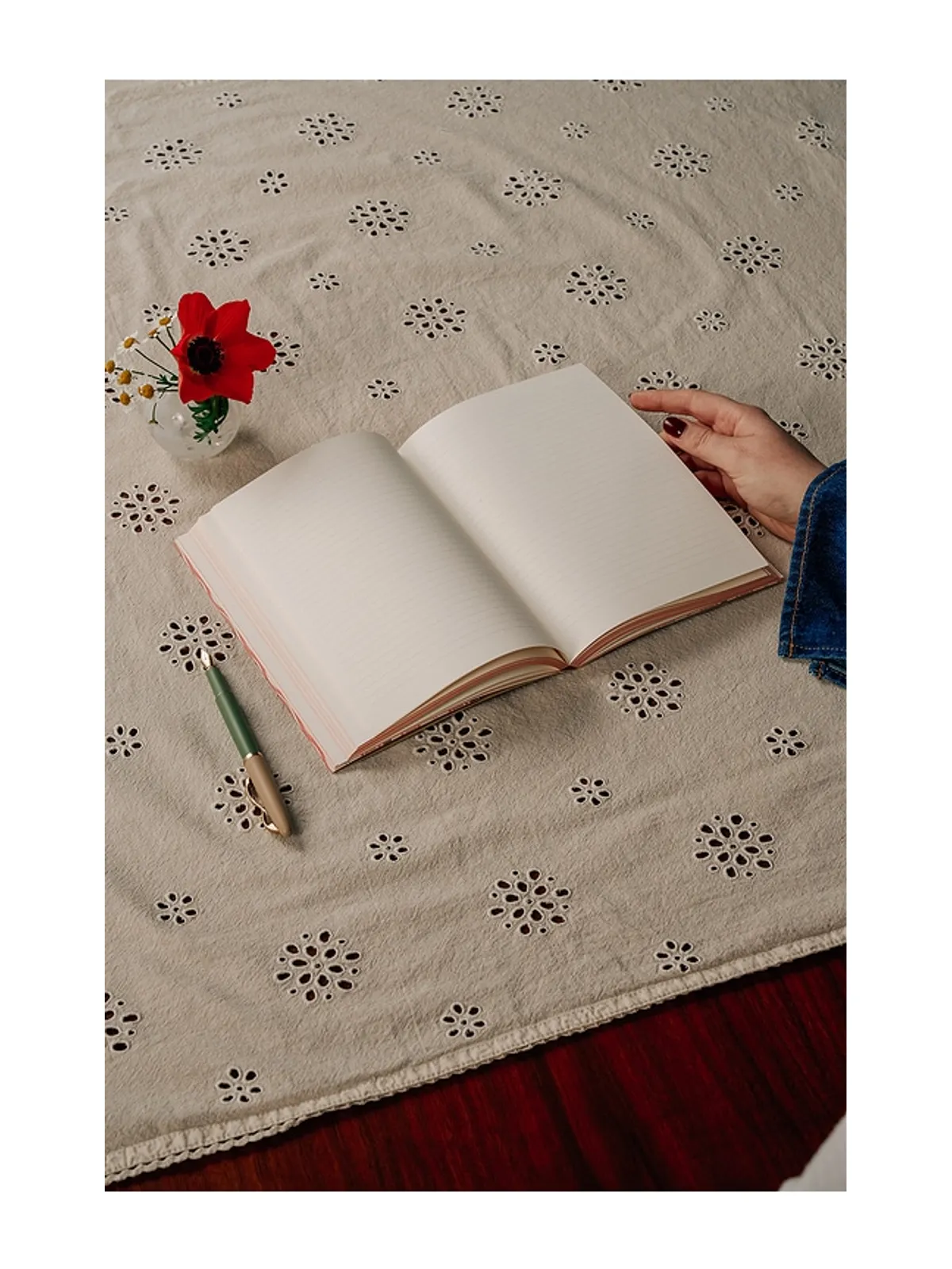 Papier CHERRY WAVE SOFT COVER LINED NOTEBOOK チェリーウェーブ ソフトカバー 罫線入りノート - 画像4