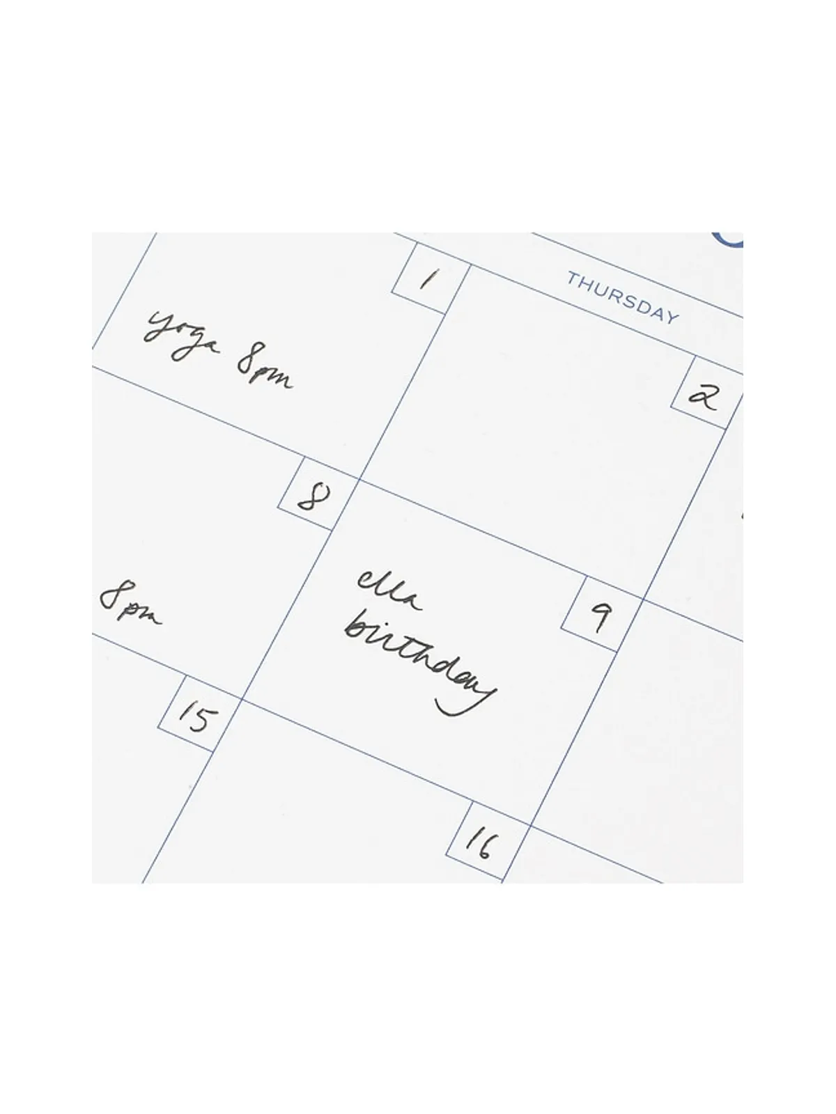 Papier FLORAL GINGHAM MONTHLY DESK PAD フローラルギンガムチェックマンスリーデスクパッド - 画像3