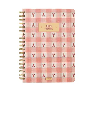 Papier LOBSTER GINGHAM SPIRAL RECIPE JOURNAL ロブスターギンガムスパイラルレシピジャーナル - サムネイル1