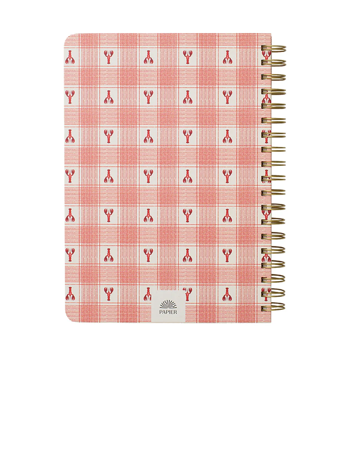 Papier LOBSTER GINGHAM SPIRAL RECIPE JOURNAL ロブスターギンガムスパイラルレシピジャーナル - 画像2