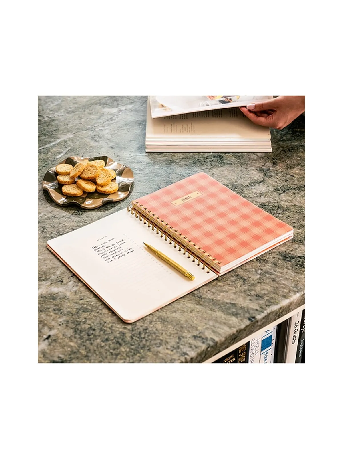 Papier LOBSTER GINGHAM SPIRAL RECIPE JOURNAL ロブスターギンガムスパイラルレシピジャーナル - 画像4