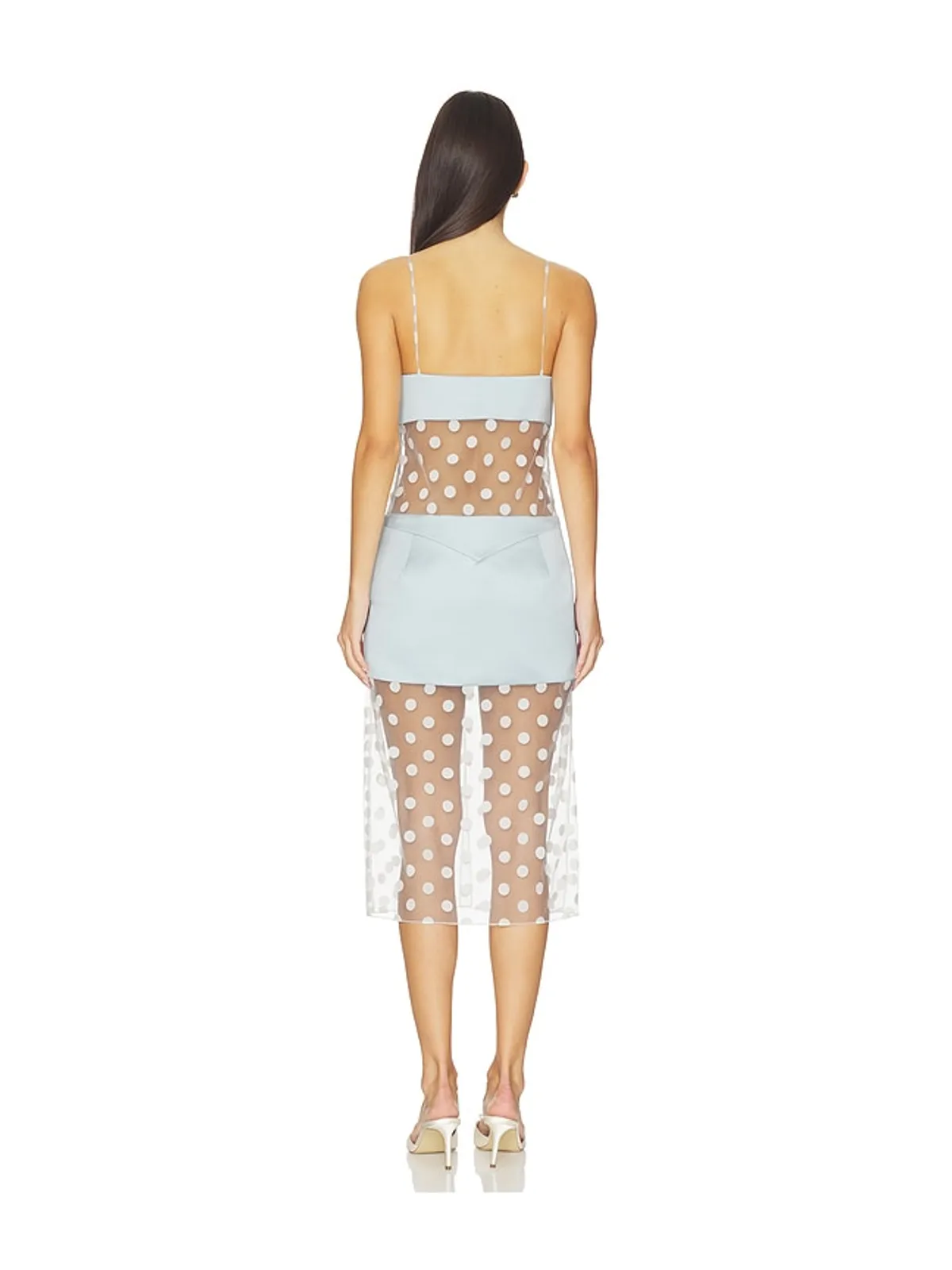 Prabal Gurung Sheer Panelled Slip Midi Dress - 画像3