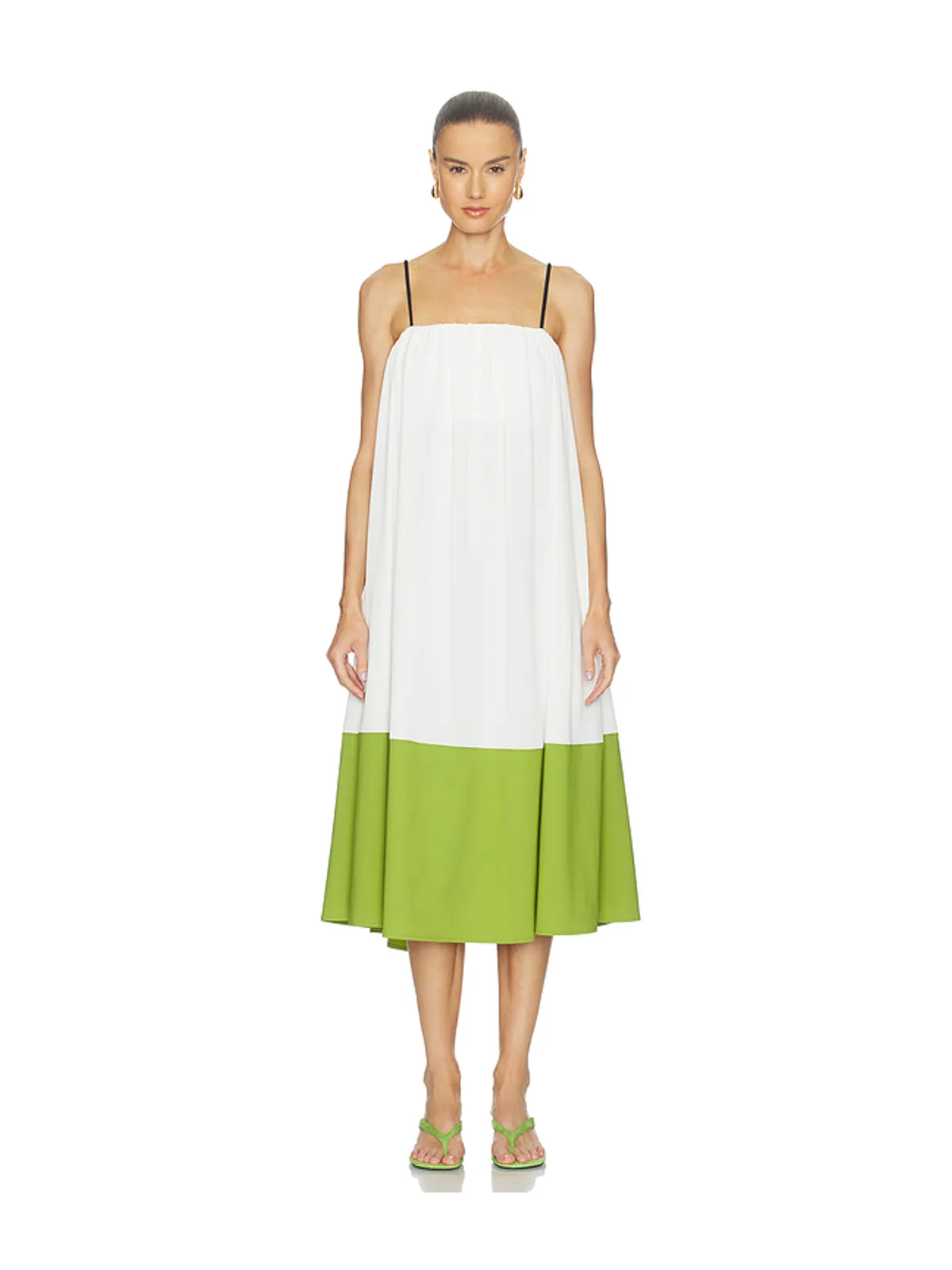 Proenza Schouler White Label SARIA ドレス - White,Green. - 画像1