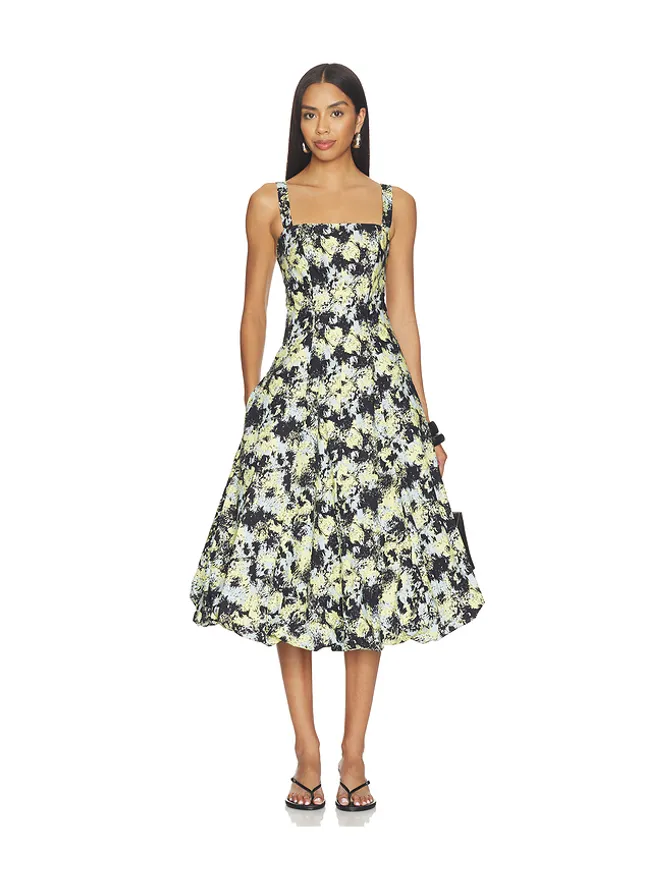 Proenza Schouler White Label Proenza Schouler White Label TULAH ドレス - Black,Baby Blue.の商品画像