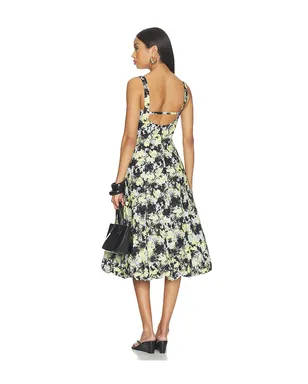 Proenza Schouler White Label TULAH ドレス - Black,Baby Blue. - サムネイル4