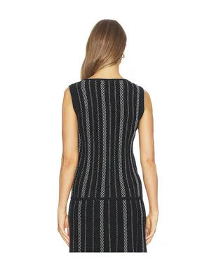 Proenza Schouler White Label ALYNA ベスト - Black,White. - サムネイル4