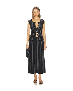 Proenza Schouler White Label ALYNA ベスト - Black,White. - サムネイル5
