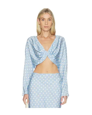 Posse TILLIE 長袖トップ - Baby Blue,White. - サムネイル1