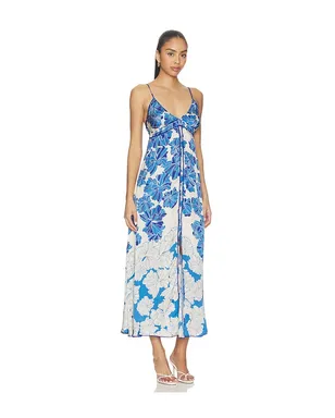 Poupette St Barth DENISE ドレス - Blue,Cream. - サムネイル3