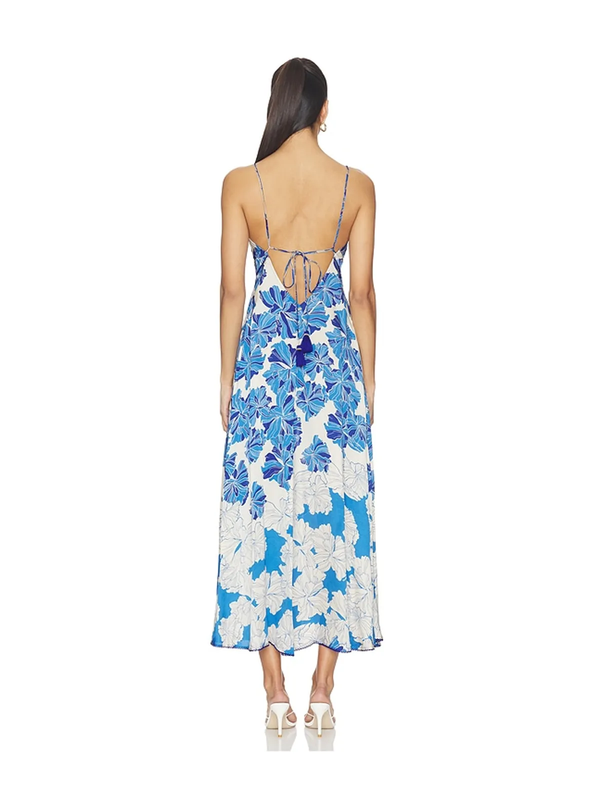 Poupette St Barth DENISE ドレス - Blue,Cream. - 画像4