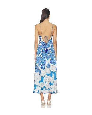 Poupette St Barth DENISE ドレス - Blue,Cream. - サムネイル4