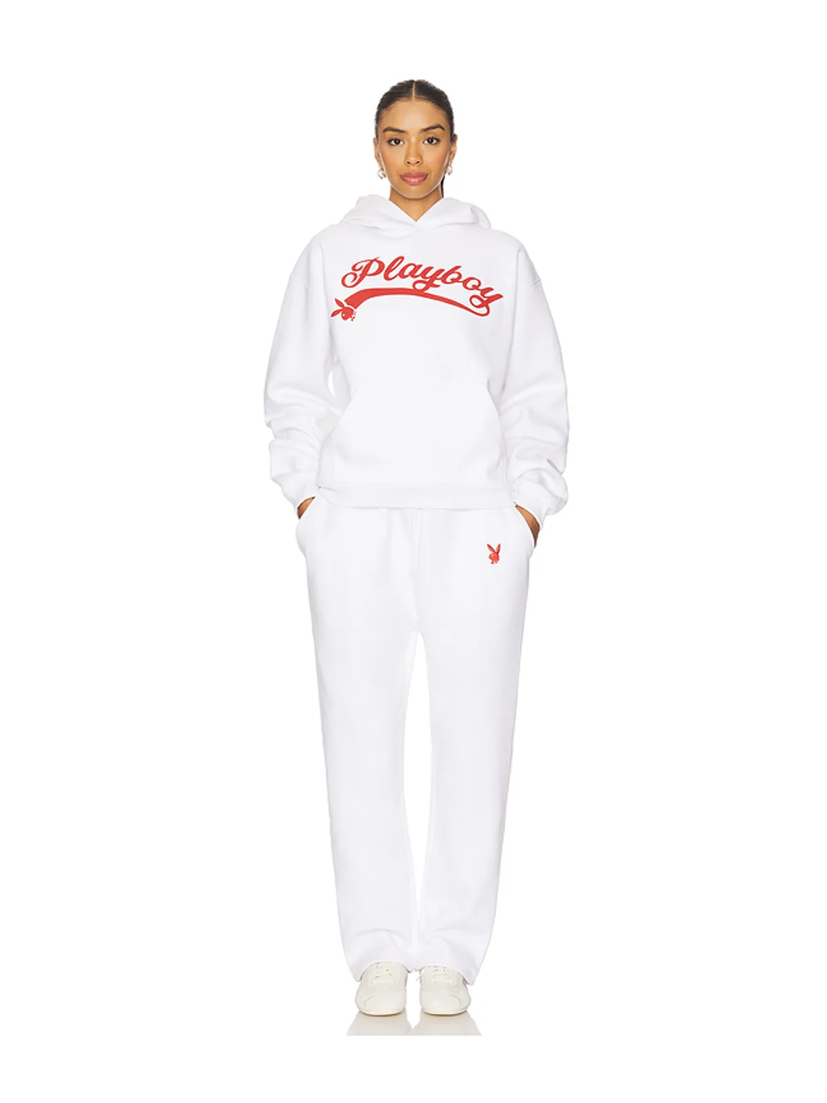 Playboy LOGO パーカースウェットパンツセット - 画像1