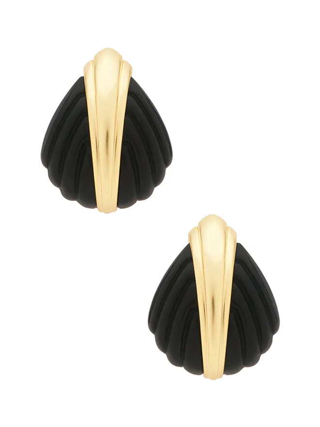 Ronny Kobo Ronny Kobo ASTER ジュエリー - Black,Metallic Gold.の商品画像