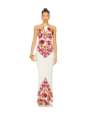 ROCOCO SAND Bias Halter Maxi Dress - サムネイル1