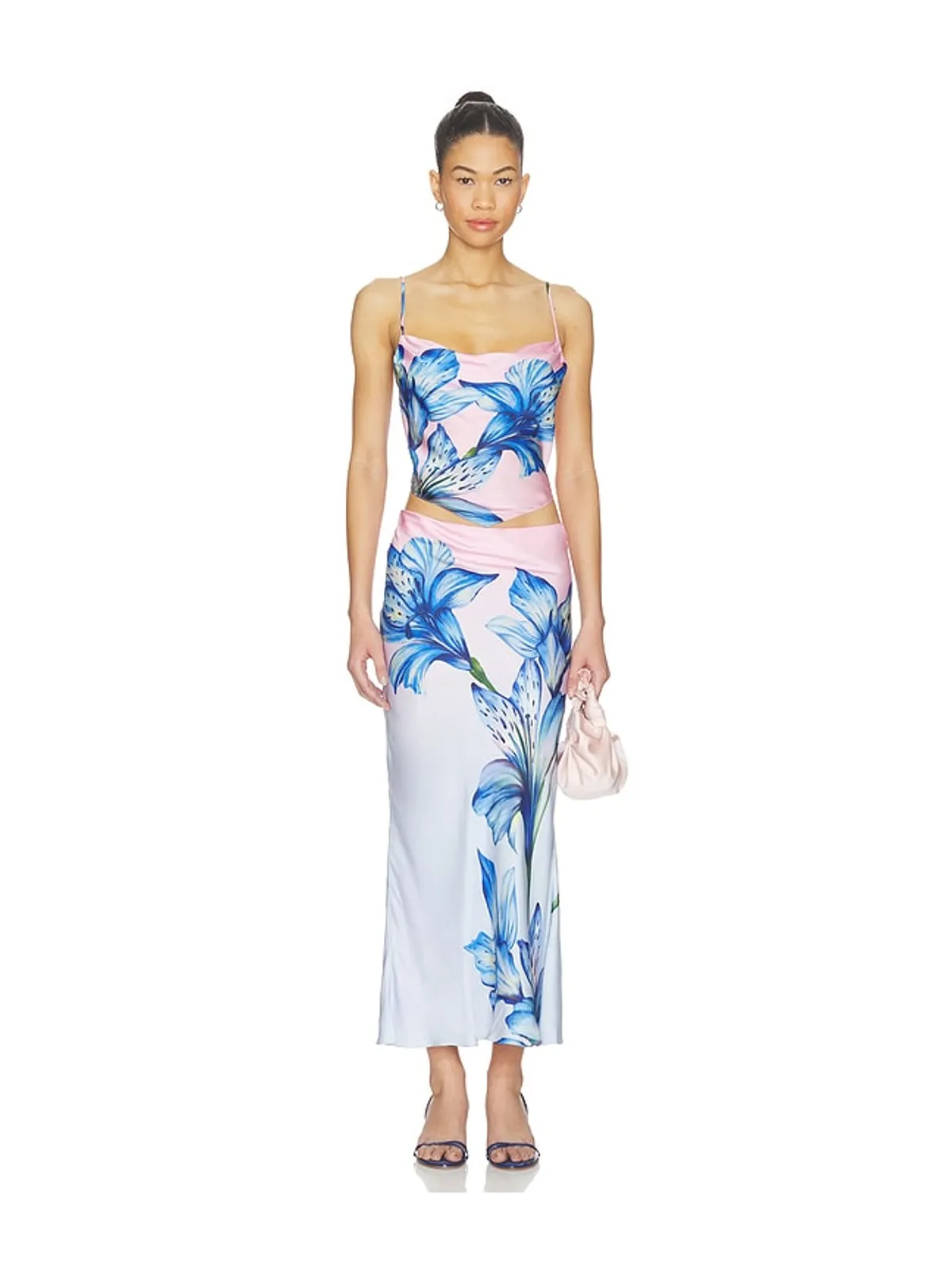 ROCOCO SAND SKIRT スカート - Blue,Pink. - 画像5