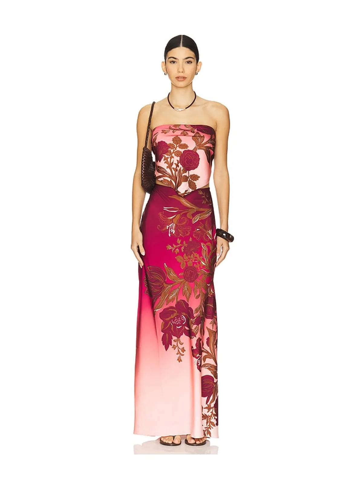 ROCOCO SAND スカーフトップ - Burgundy,Blush. - 画像4
