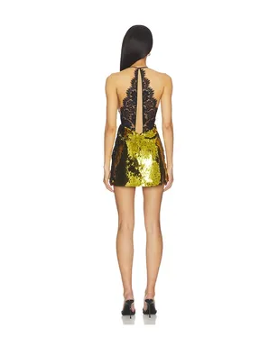 retrofete EDDA ドレス - Metallic Gold,Black. - サムネイル3