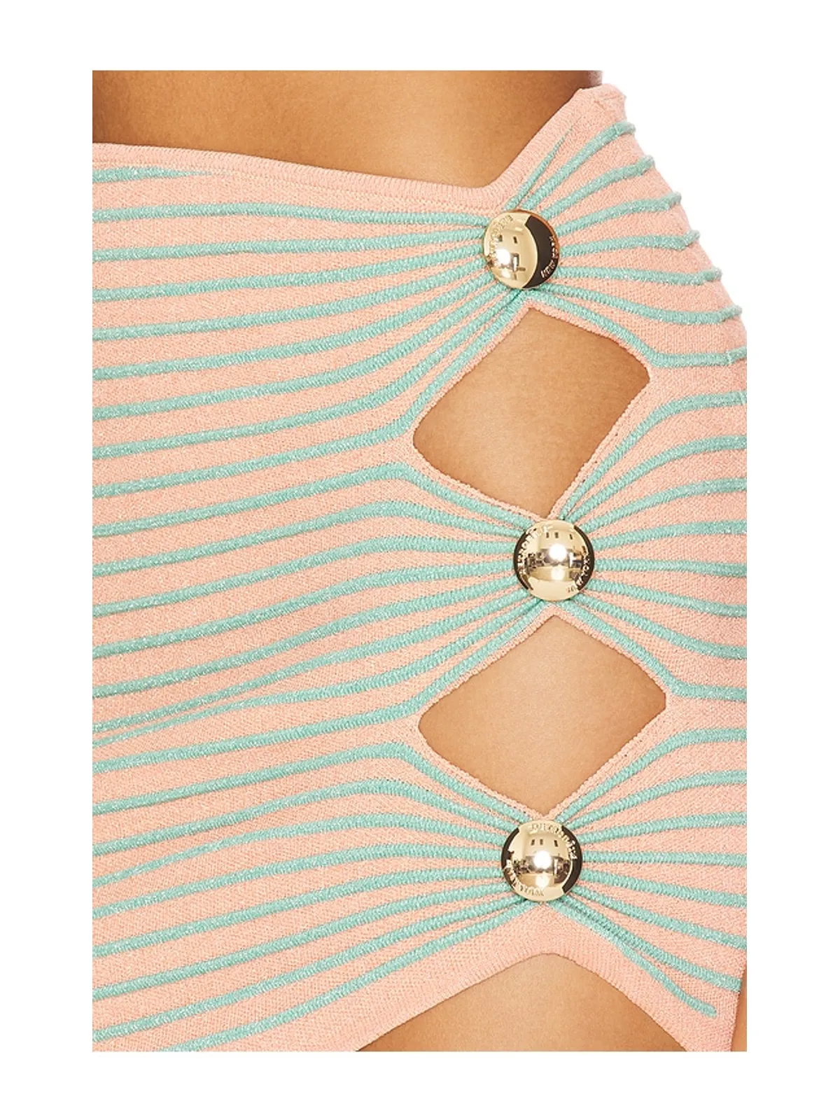 retrofete HYDRA ニットスカート - Coral,Mint. - 画像6