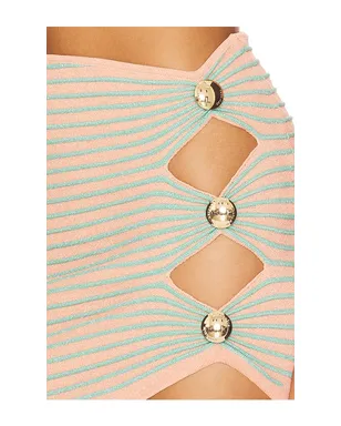 retrofete HYDRA ニットスカート - Coral,Mint. - サムネイル6