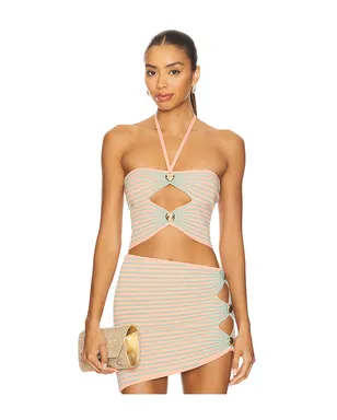 retrofete BREA ニットトップ - Coral,Mint. - サムネイル1