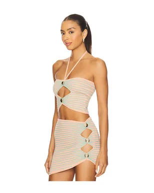 retrofete BREA ニットトップ - Coral,Mint. - サムネイル2