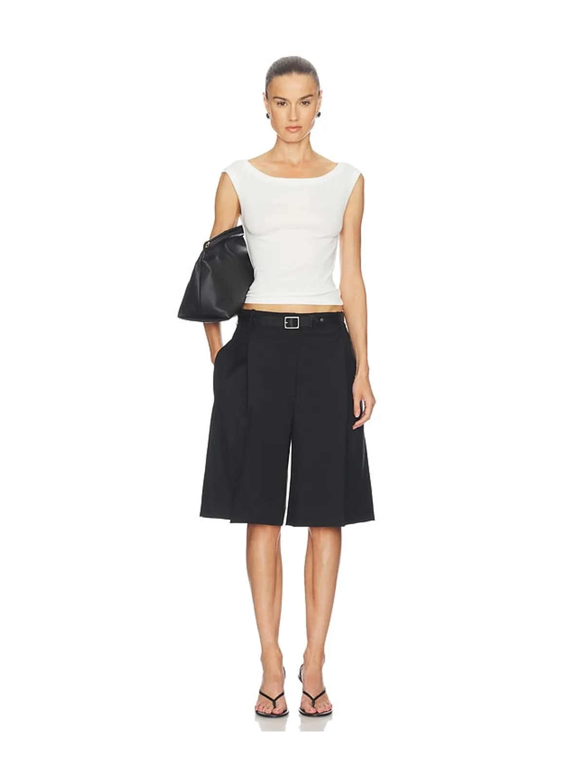 Rohe Tailored Single Pleat Shorts - 画像5