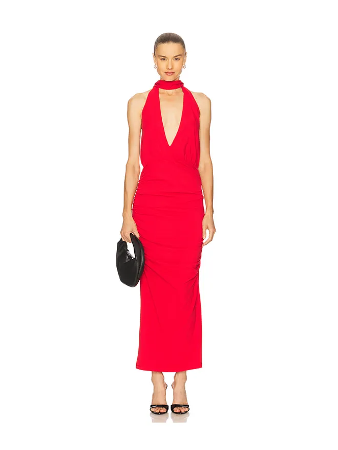 Rowen Rose Rowen Rose プランジマキシドレスの商品画像