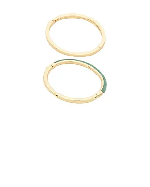 Roxanne Assoulin カフ - Green, Metallic Gold. - サムネイル6