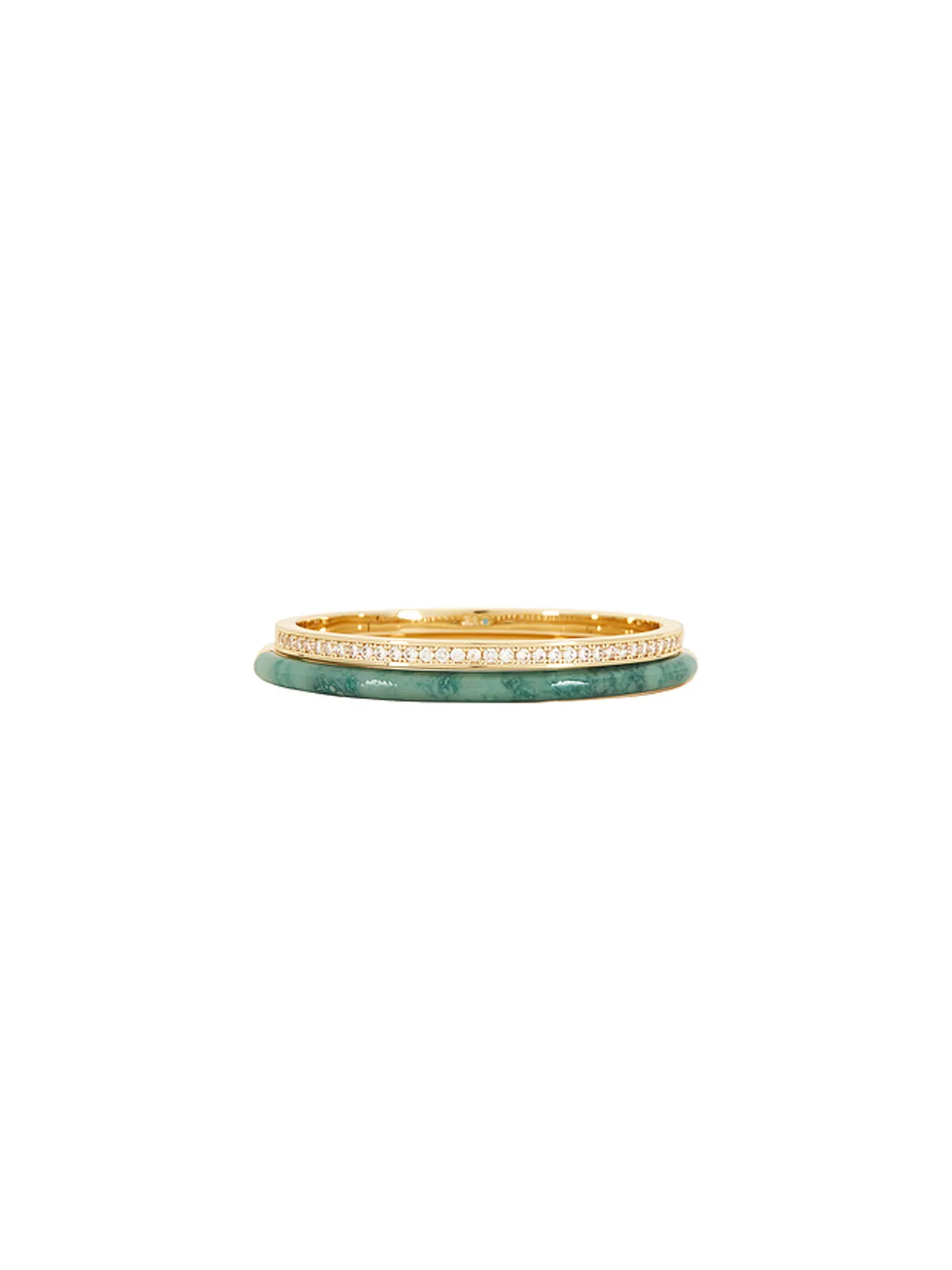 Roxanne Assoulin カフ - Green, Metallic Gold. - 画像2