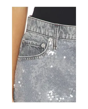 Rag & Bone SHEA ストレートレッグ - Metallic Silver, grey. - サムネイル6