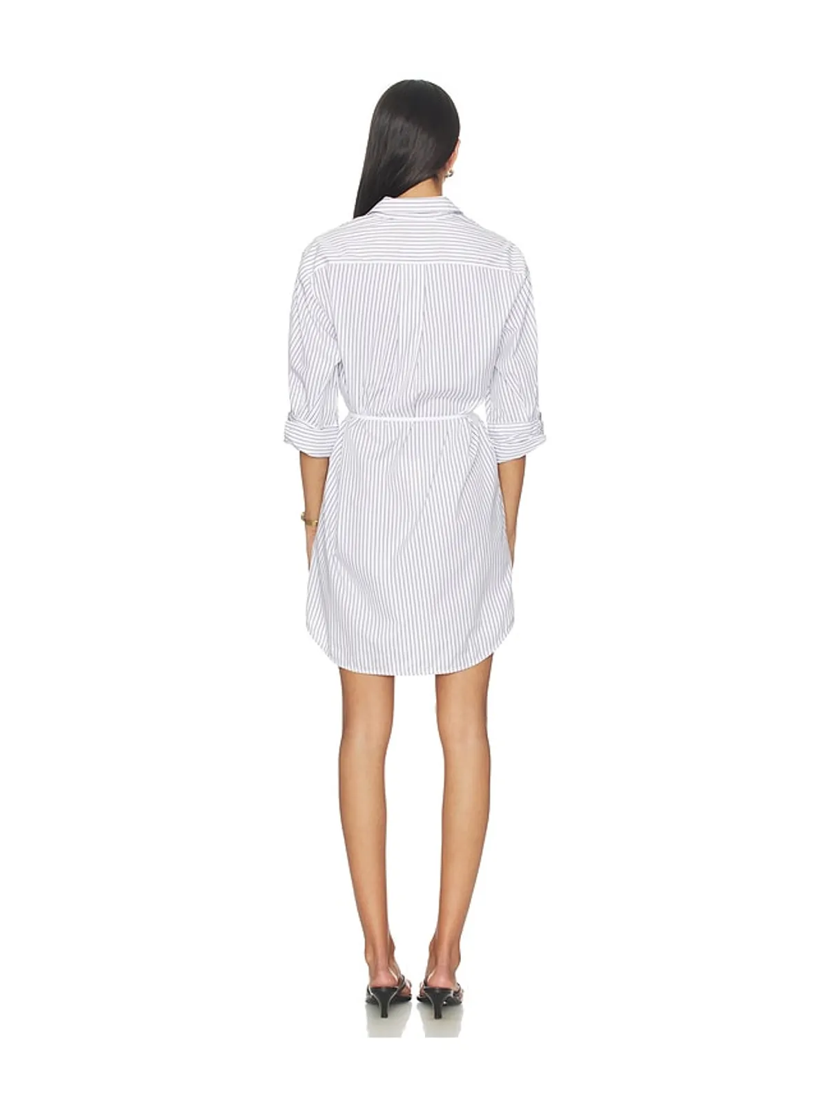 Rag & Bone LUCIA ストライプミニドレス - White,Navy. - 画像4