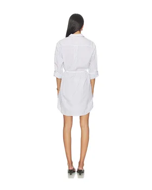 Rag & Bone LUCIA ストライプミニドレス - White,Navy. - サムネイル4