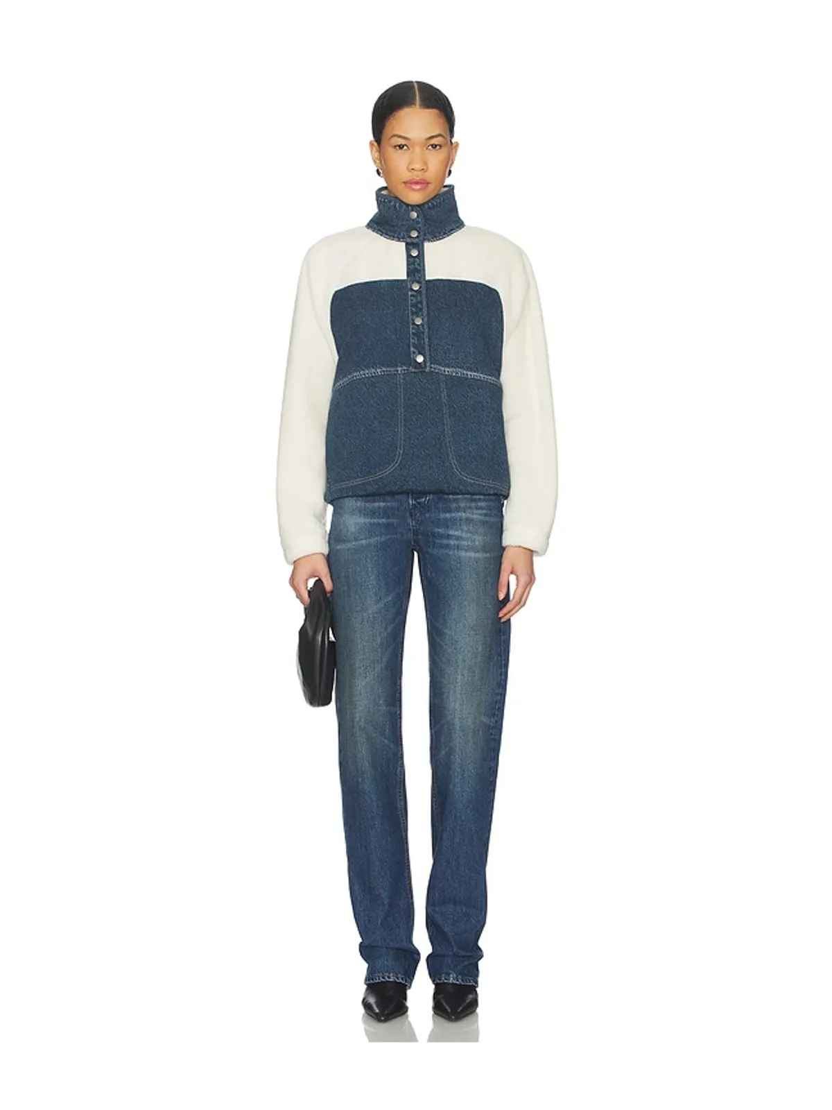 Rag & Bone MIRAMAR フリースシェルパポップオーバー - 画像4