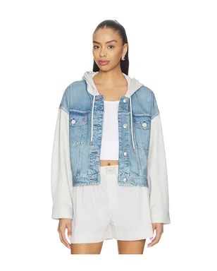 Rag & Bone MIRAMAR テリーコンボフード付きトラッカーパンツ - Blue, Light Grey. - サムネイル1