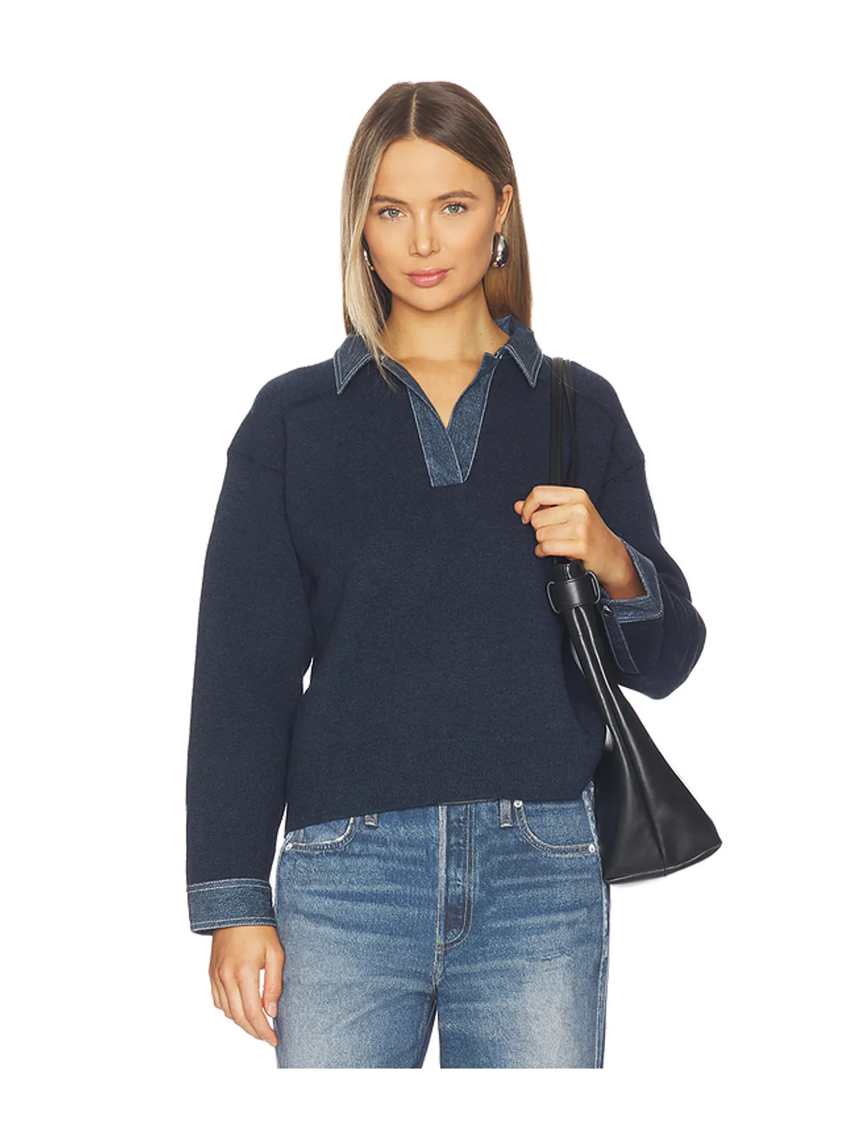 Rag & Bone MARIE デニムポロシャツ - 画像1