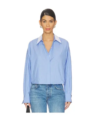 Rag & Bone MARIN ストライプ レイヤードシャツ - Blue,White. - サムネイル1