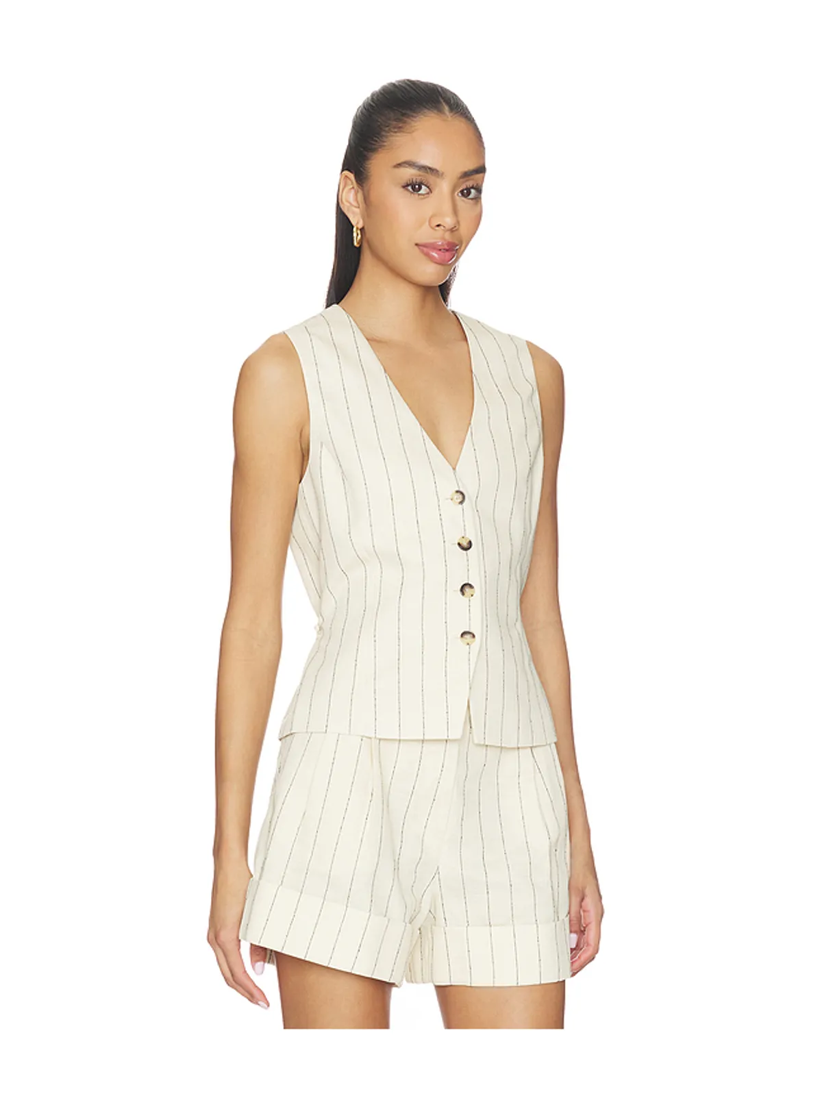 Rag & Bone PAULETTE ストライプベスト - 画像2