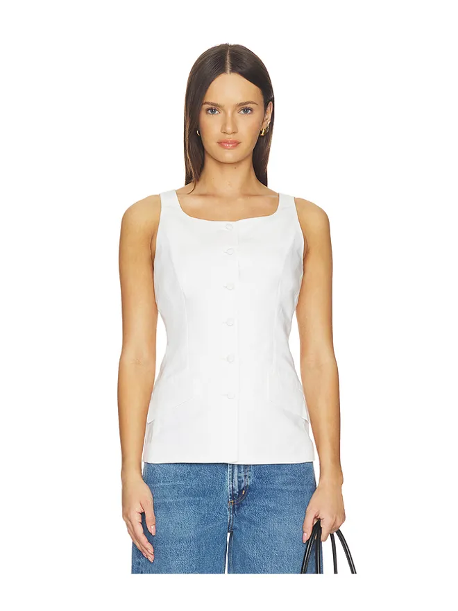 Rag & Bone Rag & Bone Lola Linen Boatneck Vestの商品画像
