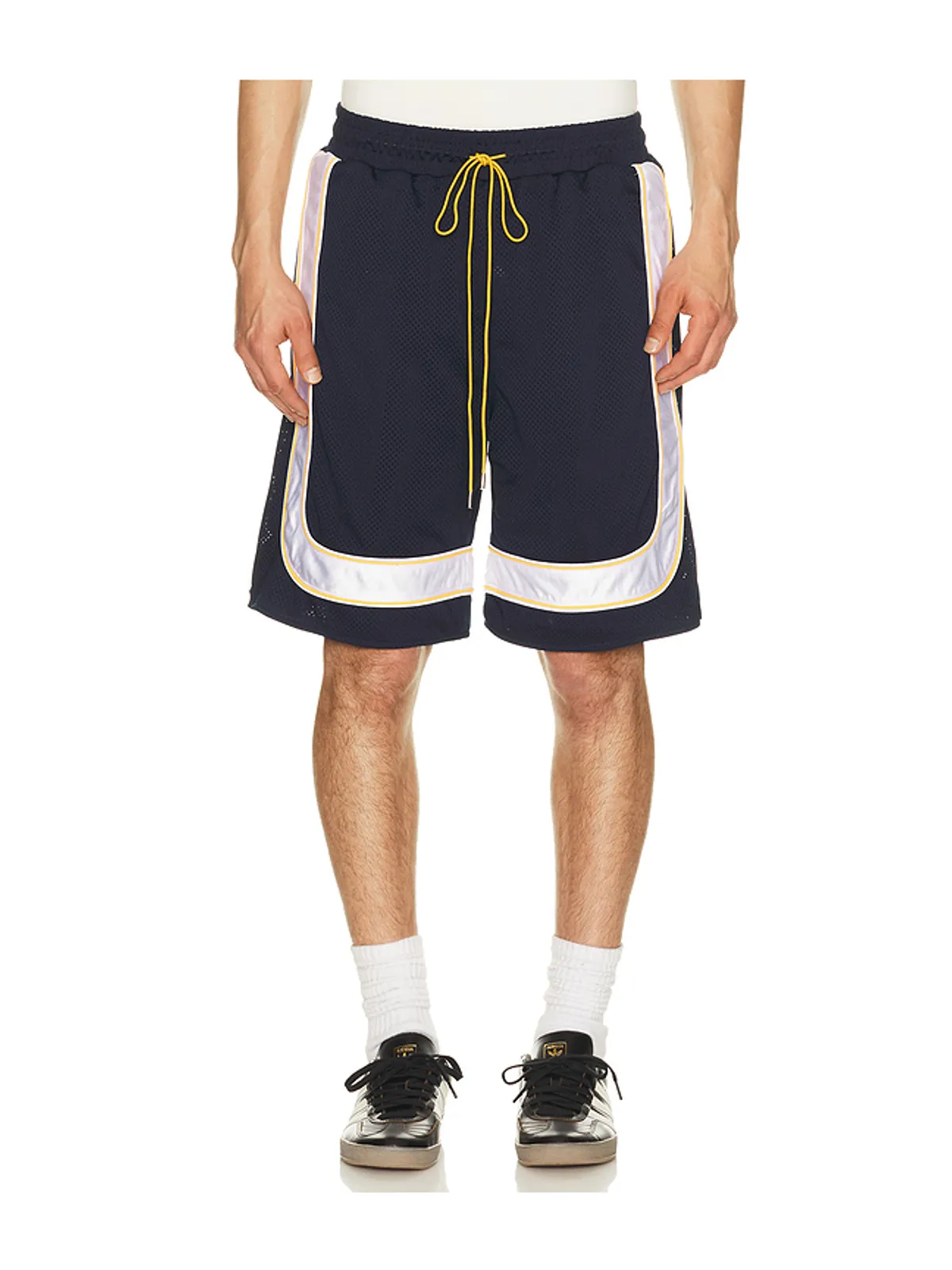 Rhude MESH PIPING BAGGY トラックショートパンツ - 画像1