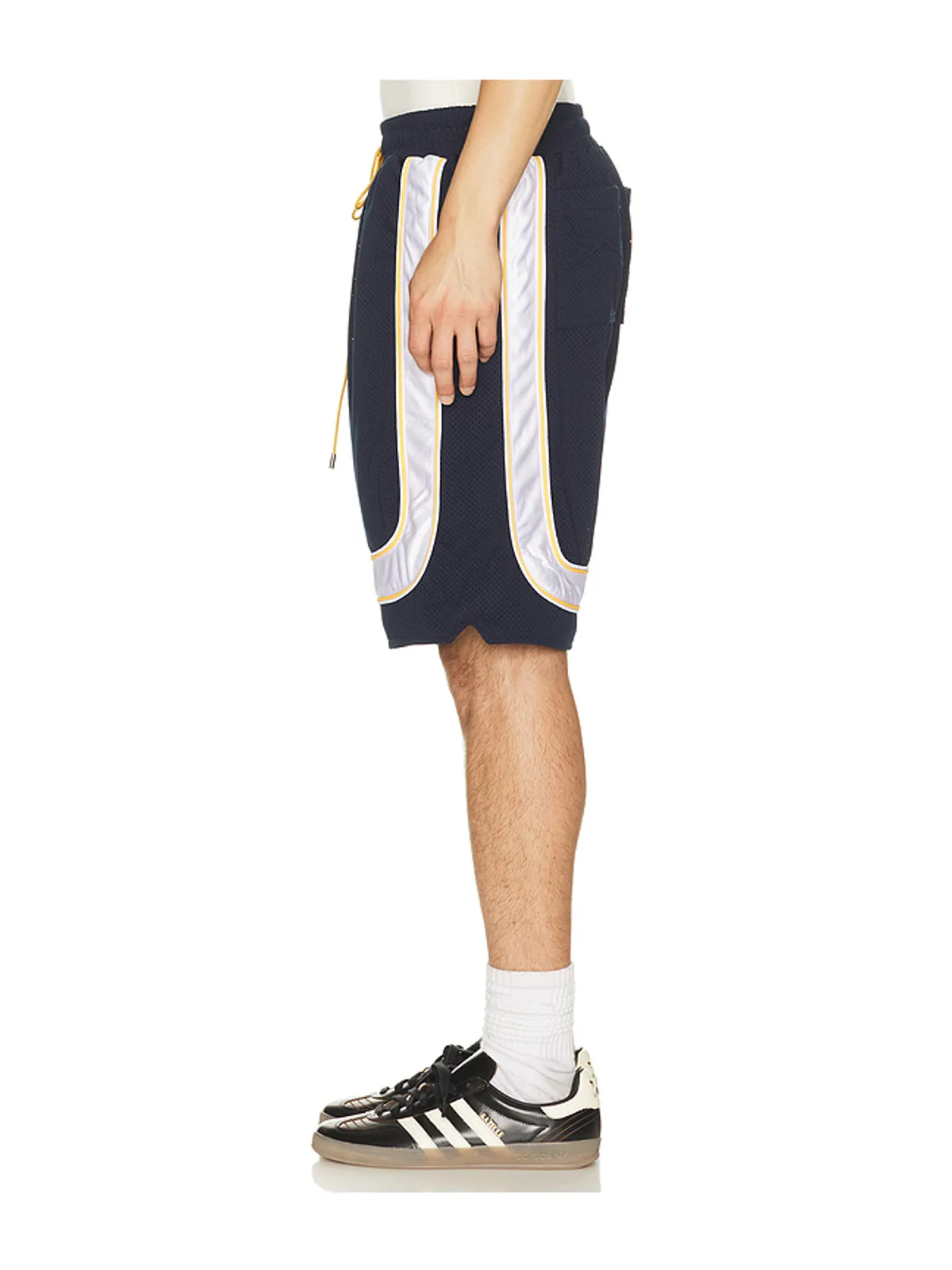 Rhude MESH PIPING BAGGY トラックショートパンツ - 画像2