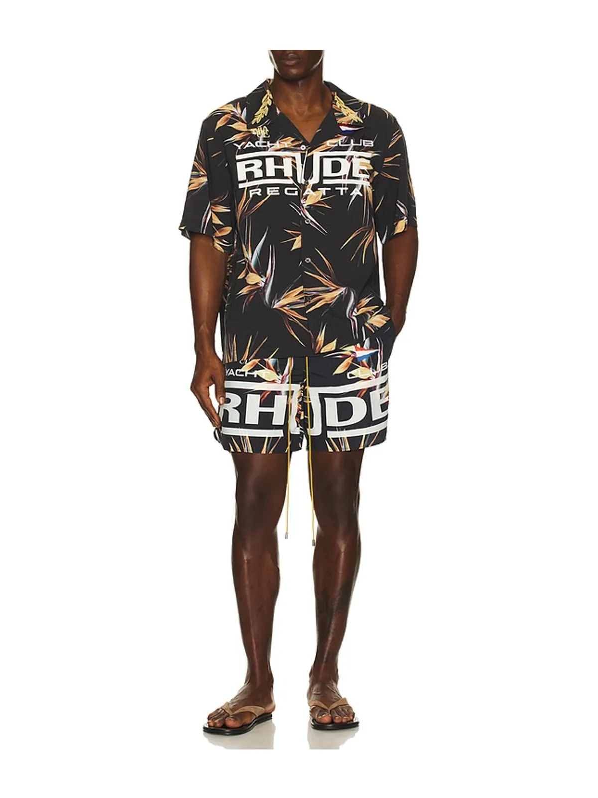 Rhude REGATTA CLUB スイムショートパンツ - 画像3
