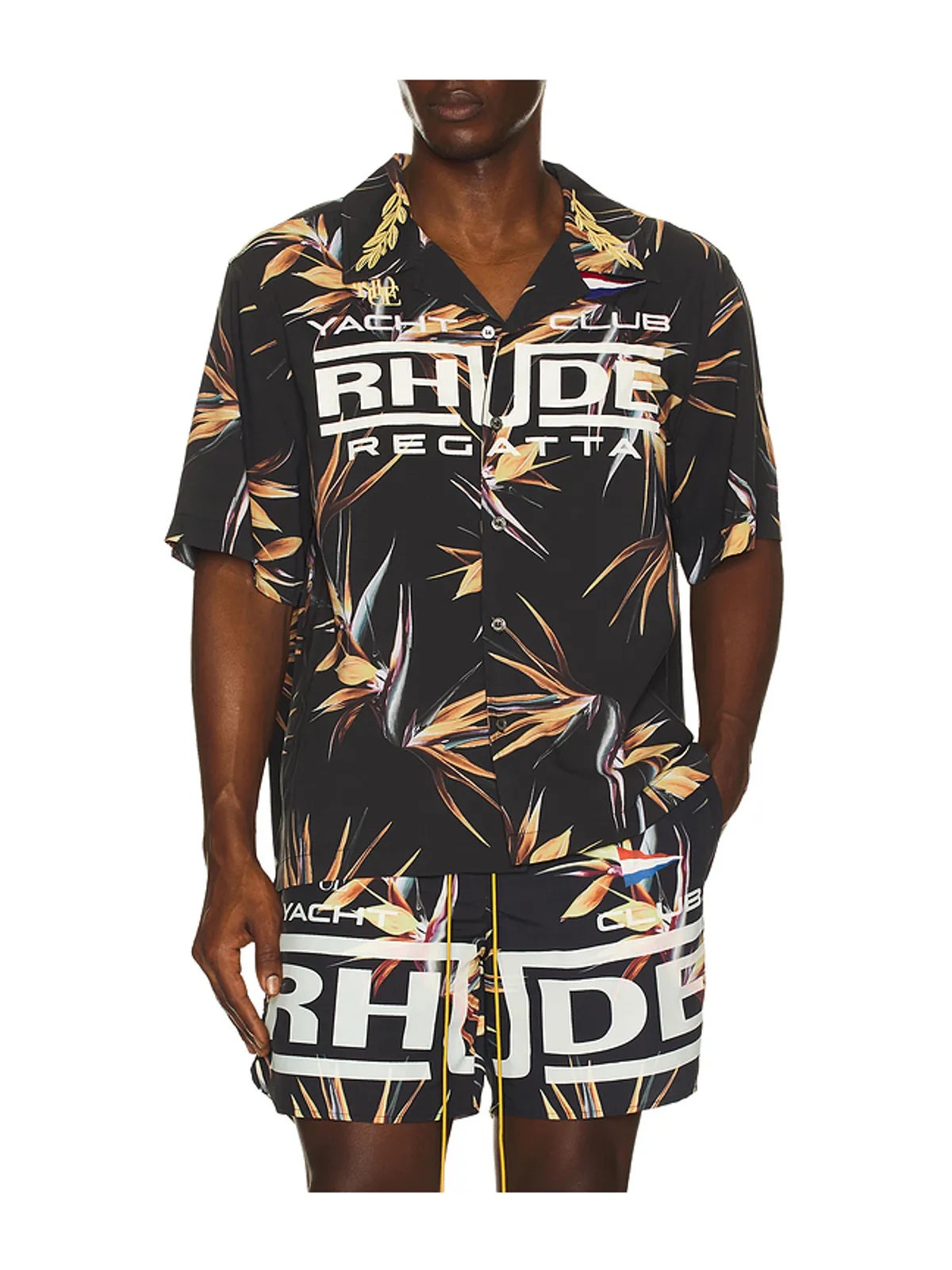 Rhude REGATTA CLUB ハワイアンシャツ - 画像1
